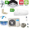 Midea Multisplit Set | Deckenkassette 2 kW + Wandgerät 2.6 kW