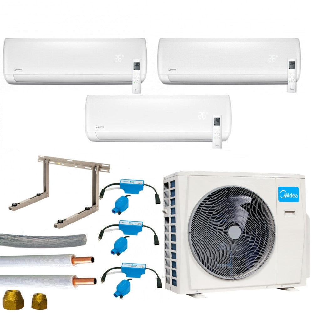 Klimaanlage Komplettset Multisplit Midea Wandgeräte 2x2,6kW+1x3,5kW
