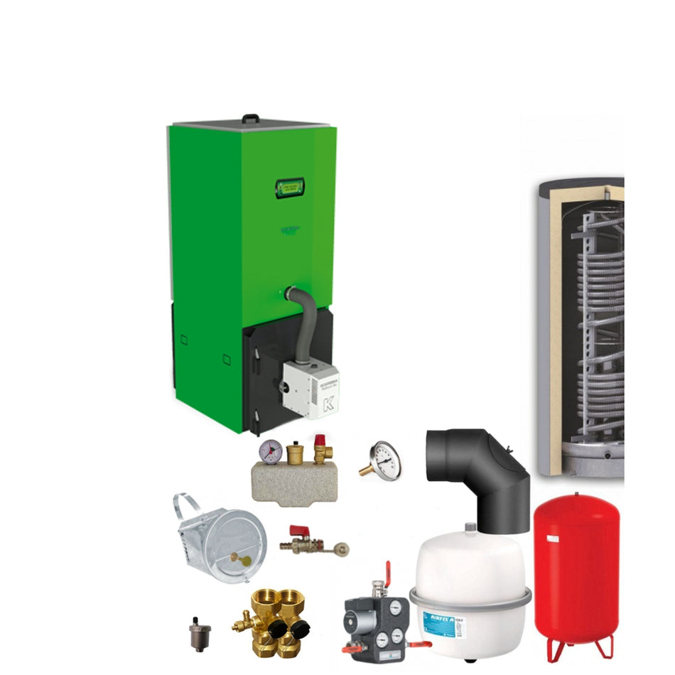 Kostrzewa Mini Bio Luxury 20kW Pelletkessel Komplettset 4