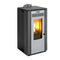 KALOR Pelletkamin | Perfecta Acciaio Miriam 10 | 7,8 kW | Schwarz