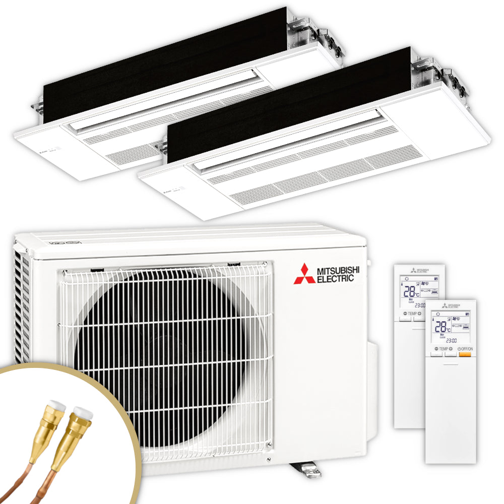 Mitsubishi Multisplit Klimaanlage Decke | MLZ-KP | 3,5 kW + 3,5 kW | Klimaworld.com