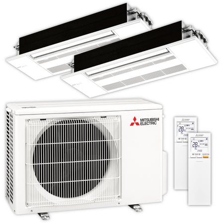 Mitsubishi Multisplit Klimaanlage Decke | MLZ-KP | 3,5 kW + 3,5 kW | Klimaworld.com