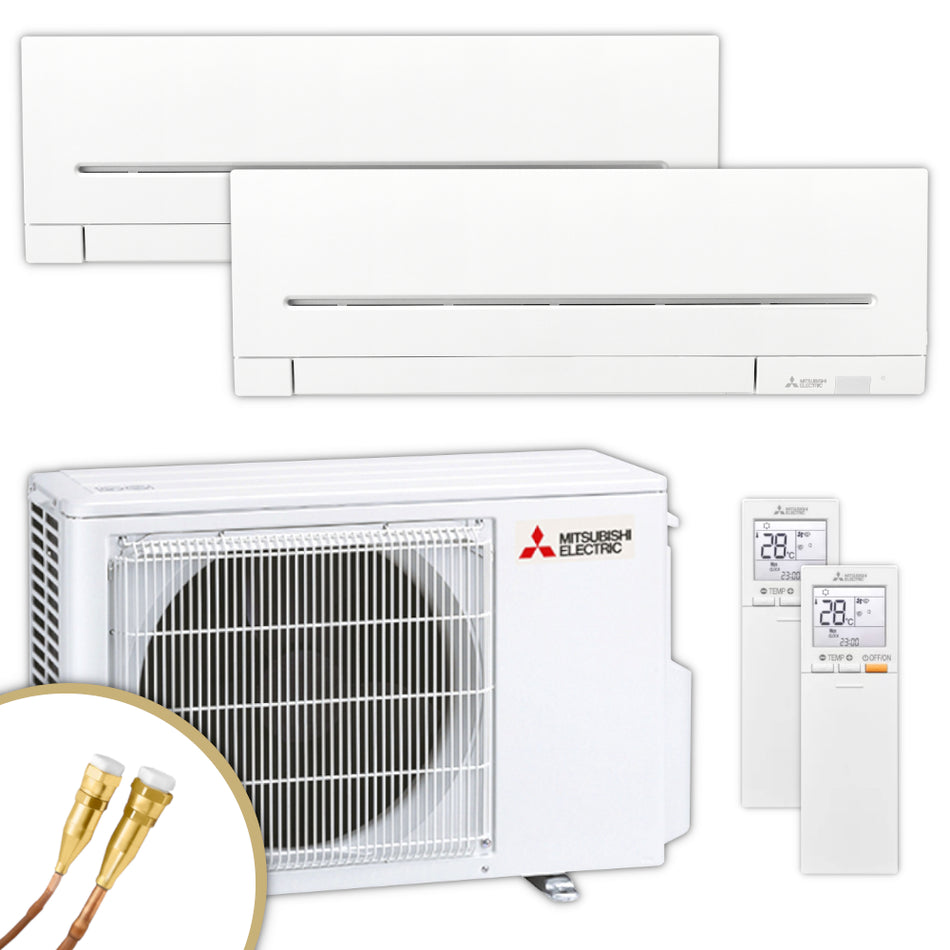 MITSUBISHI | Klima-Set MXZ/MSZ-AP | 3,5 kW + 3,5 kW | Quick-Connect