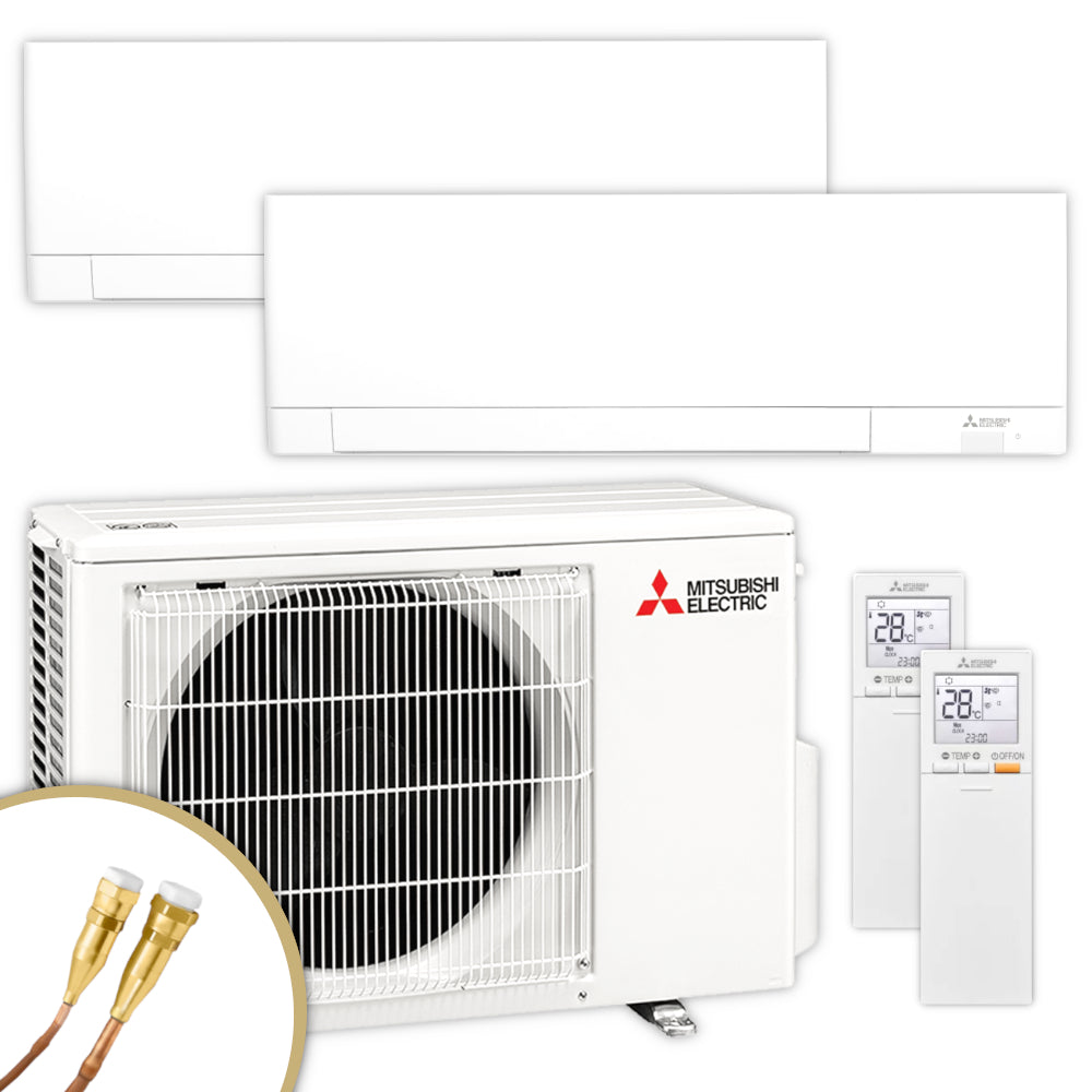 Mitsubishi Multisplit Klimaanlage | MSZ-AY | 3,5 kW + 3,5 kW | klimaworld.com