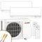 Mitsubishi Multisplit Klimaanlage | MSZ-EF | 1,8 + 2,5 kW | Weiß | Quick-Connect