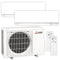 Mitsubishi Multisplit Klimaanlage Set | MSZ-EF | 2,5 kW + 2,5 kW | White