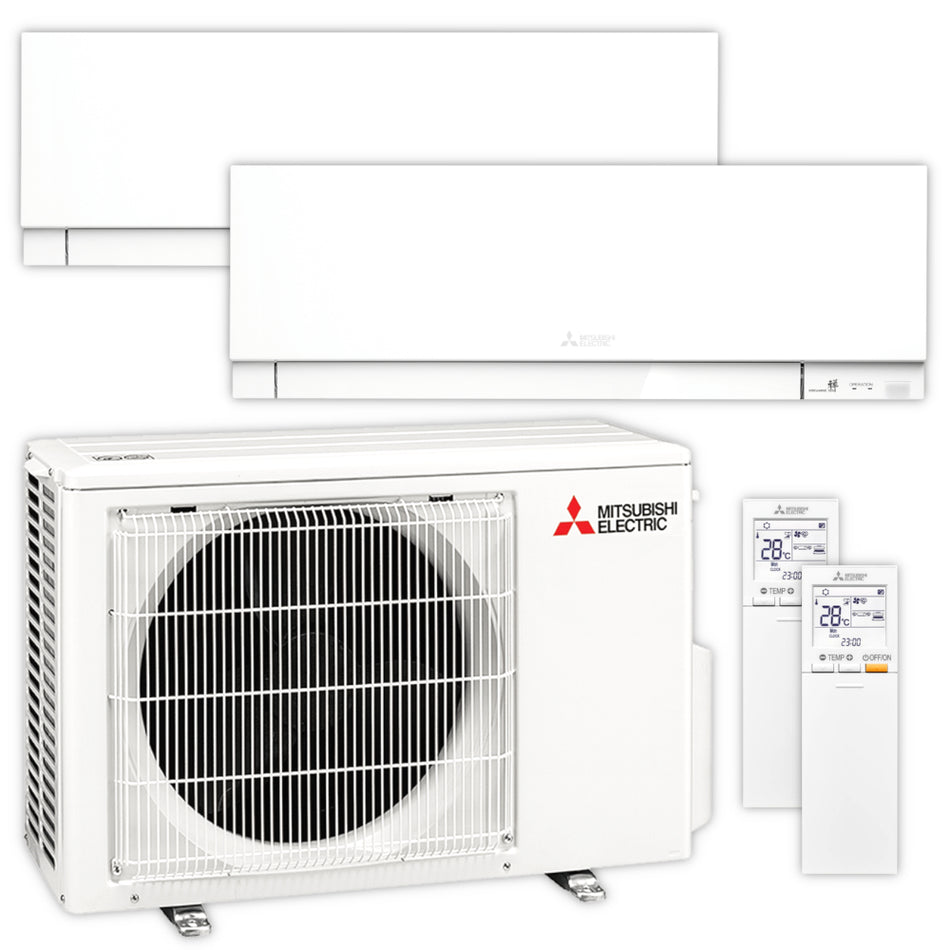 Mitsubishi Multisplit Klimaanlage Set MSZ-EF | 2,5 kW + 2,5 kW | White | klimaworld.com