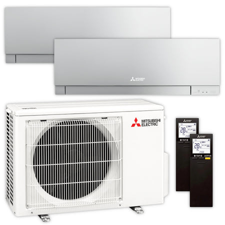 Mitsubishi Multisplit Klimaanlage Set MSZ-EF | 2,5 kW + 3,5 kW | Silver | klimaworld.com