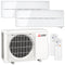 Mitsubishi Multisplit Klimaanlage Set | MSZ-LN | 1,8 kW + 2,5 kW | Natural White