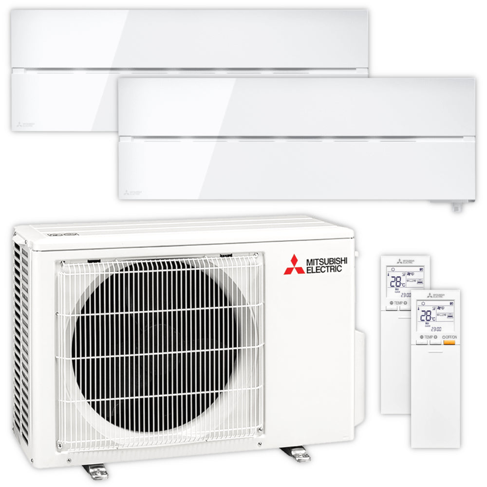 Mitsubishi Multisplit Klimaanlage Set MSZ-LN | 2,5 kW + 3,5 kW | Natural White | klimaworld.com