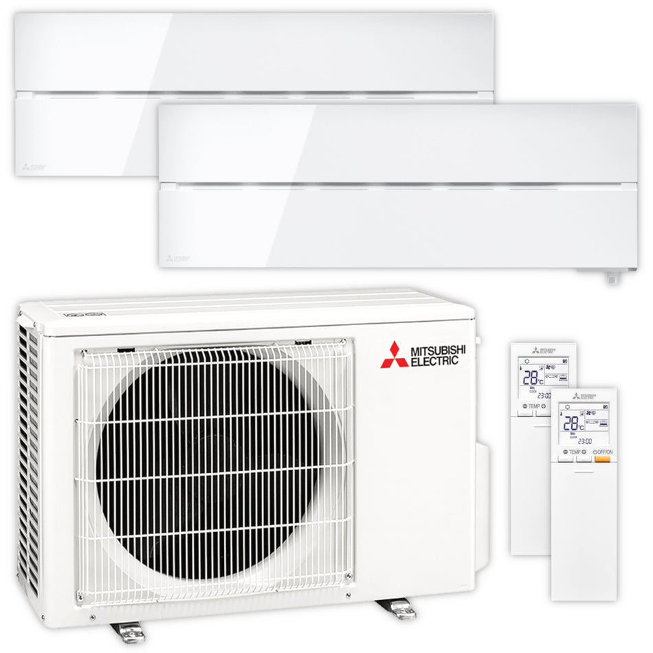 Mitsubishi Multisplit Klimaanlage Set MSZ-LN | 2,5 kW + 3,5 kW | Natural White | klimaworld.com