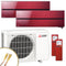 Mitsubishi Multisplit Klimaanlage | MSZ-LN | 2x3,5 kW | Ruby Red | Quick-Connect