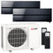 Mitsubishi Multisplit Klimaanlage Set | MSZ-LN | 2x3,5 kW | Onyx Black