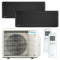 DAIKIN Multisplit Klimaanlage | Stylish | schwarz | 2,0 kW + 2,5 kW