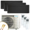 DAIKIN Multisplit Klimaanlage | Stylish | schwarz | 3x2,5 kW | Quick Connect