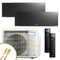DAIKIN Multisplit Klimaanlage | Emura 3 | schwarz | 2x2,5 kW Quick Connect