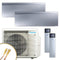 DAIKIN Multisplit Klimaanlage | Emura 3 | silber | 2x2 kW Quick Connect