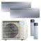 DAIKIN Multisplit Klimaanlage Emura 3 | silber | 2,0 kW + 2,0 kW