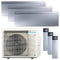 DAIKIN Multisplit Klimaanlage Set | Emura 3 | Silber | 3x 2,5 kW