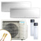 DAIKIN Multisplit Klimaanlage | Emura 3 | mattweiß | 2x 2 kW Quick Connect