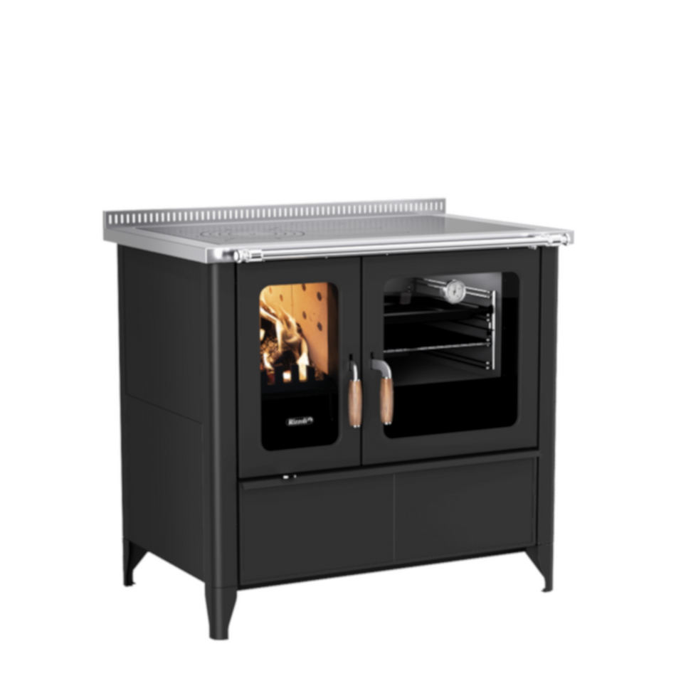 Rizzoli Küchenofen Serie N 94 Steel, schwarz lackiert | klimaworld.com