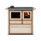 BRUNO® | Küchenofen Bruno Nadja cappuccino / Rauchrohr links | 6,3 kW