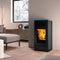 Pelletofen EdilKamin Nara | schwarz, keramik petrol | 7kW