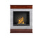 Aflamo Bio-Kamin | Smart Stone mit Einsatz Bio 40 | beton/walnuss