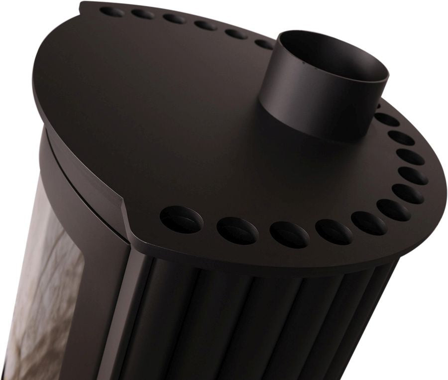 HS Flamingo Warmluftofen Masterfalmme Piccolo II in Schwarz | Klimaworld.com
