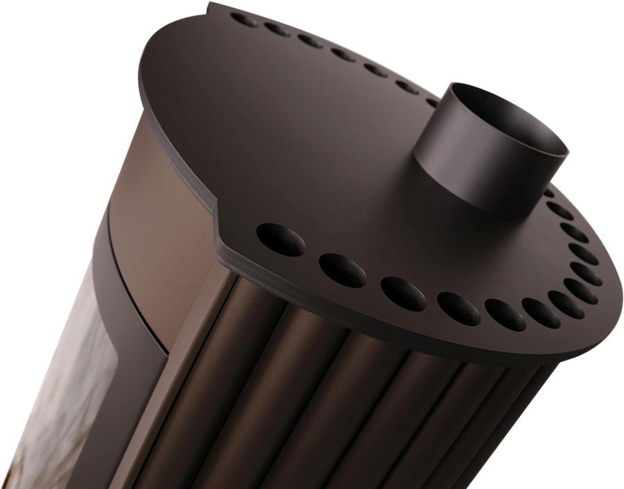 HS Flamingo Warmluftofen Masterflamme Medie I, braun | klimaworld.com