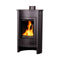HS-Flamingo Warmluftofen | Masterflamme Medie I | 12 kW | Schwarz