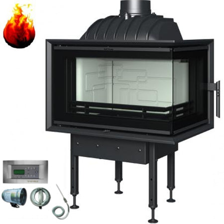 Kamineinsatz Warmluftkamin BeF Home Optim 6 CP Heizkamin 6 kW