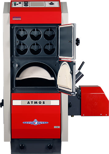 Atmos P80 Pelletkessel-geöffnet