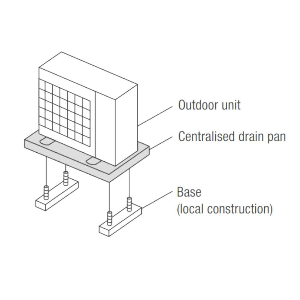 MITSUBISHI | Kondensatwanne für Wärmepumpen | PAC-SJ83DP-E
