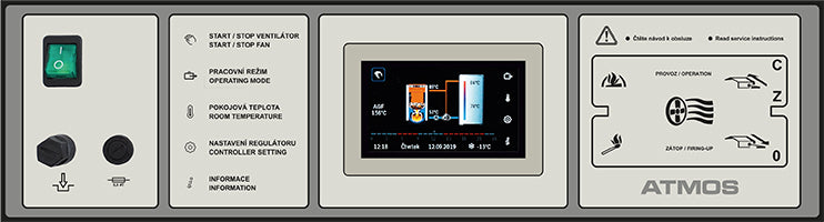 Panel mit elektronischer Regelung ATMOS ACD 04 | Klimaworld.com
