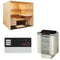 Sentiotec Sauna Komplettset Panorama Large | Cumulus | 5 Pers.