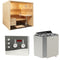 Sentiotec Sauna Komplettset Panorama Large | Viking Combi | 5 Pers.