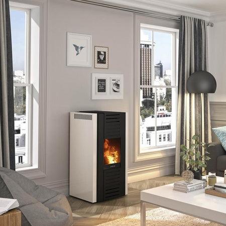 JUSTUS | Sirkos | 6.0 kW | A+ | Pelletofen | Weiß