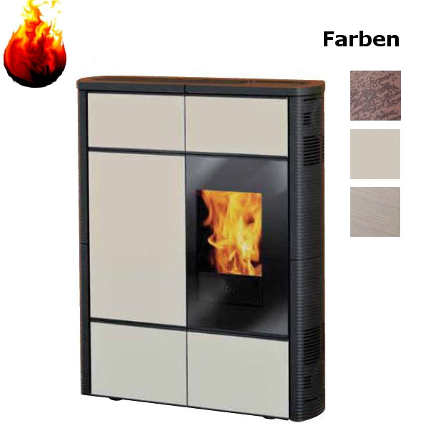 Pelletofen EdilKamin Nancy 9 kW mit Fernbedienung Slim-Line