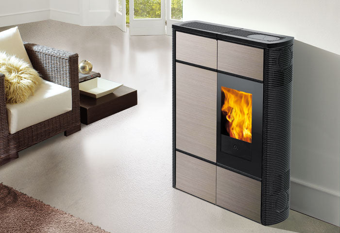 Pelletofen EdilKamin Nancy 9 kW mit Fernbedienung Slim-Line