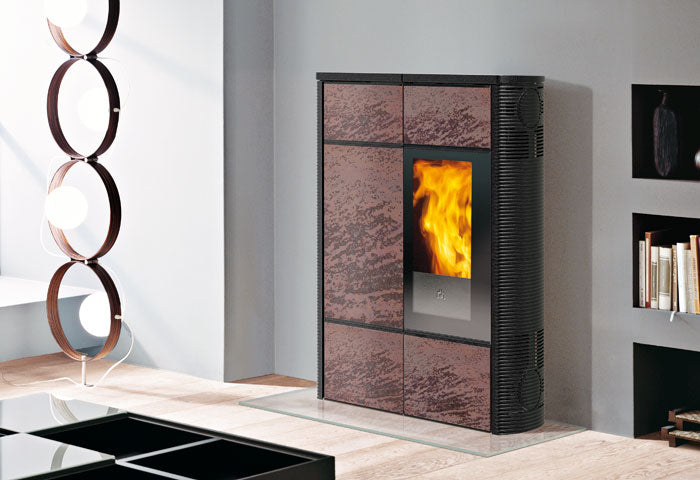 Pelletofen EdilKamin Nancy 9 kW mit Fernbedienung Slim-Line