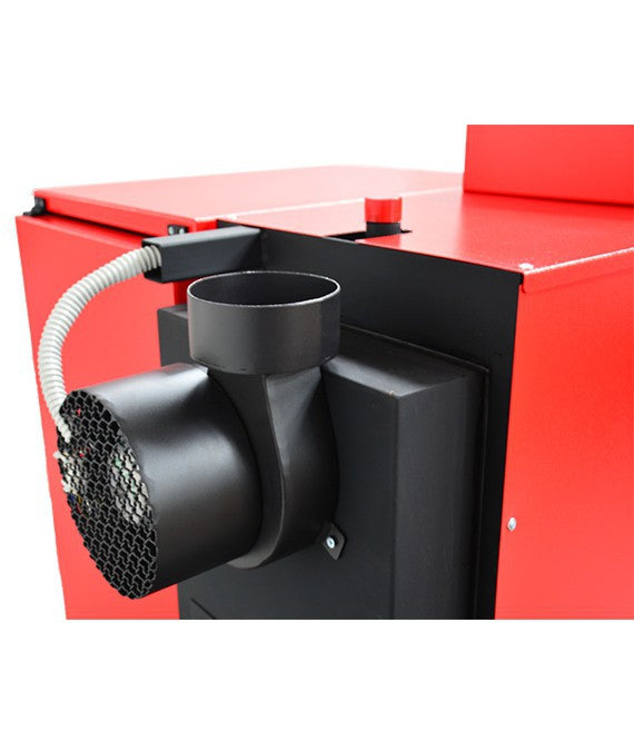 ThermoFlux Pelletheizung Pelling 50 ECO mit 47 kW und 185 kg Behälter, Abgasgebläse | Klimaworld.com