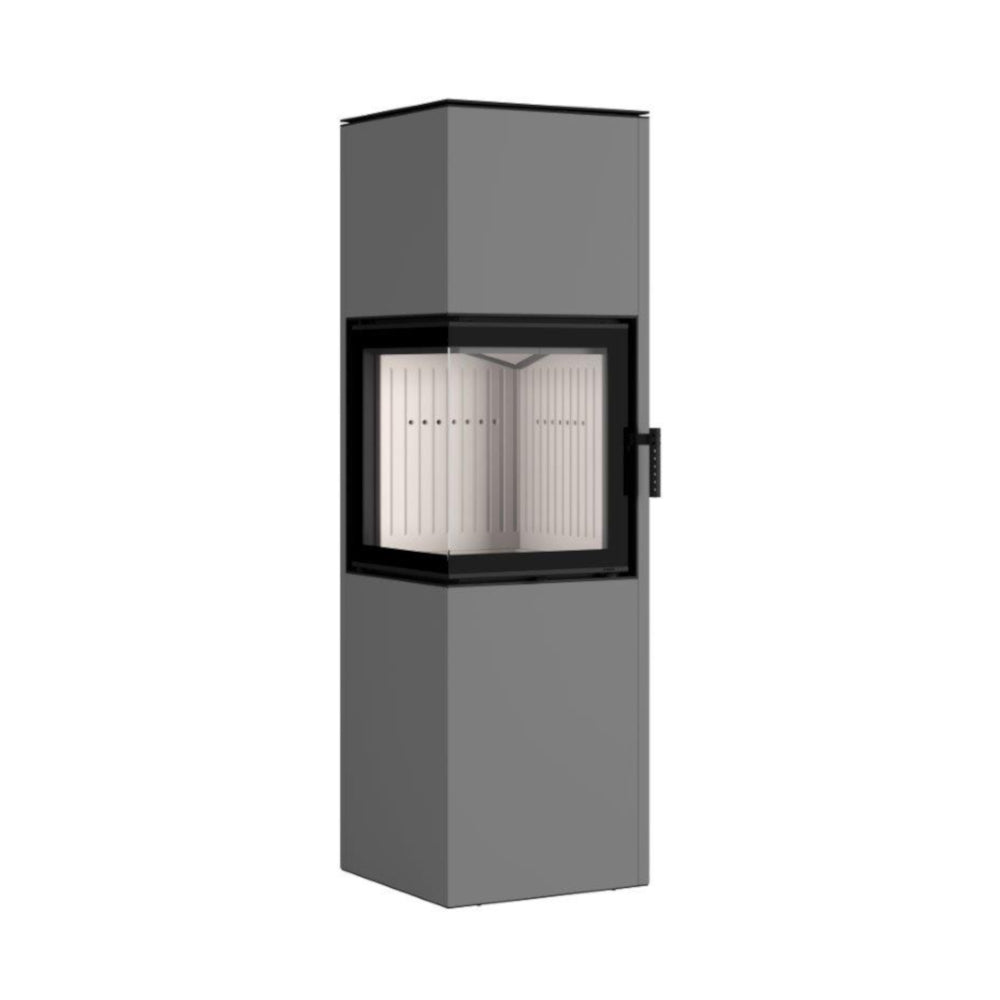 Hajduk Kaminofen Pixel XL | 7 kW | rechteckiger-Kaminofen | Grau
