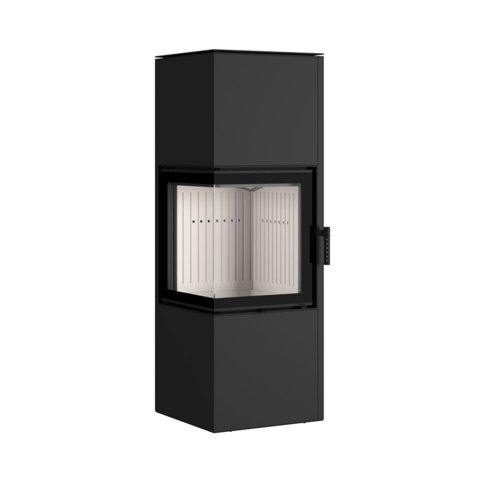 Hajduk Kaminofen Pixel XL| 7 kW| rechteckiger Kaminofen| Schwarz | klimaworld.com