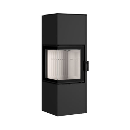 Hajduk Kaminofen Pixel L| 7 kW| rechteckiger-Kaminofen| Schwarz
