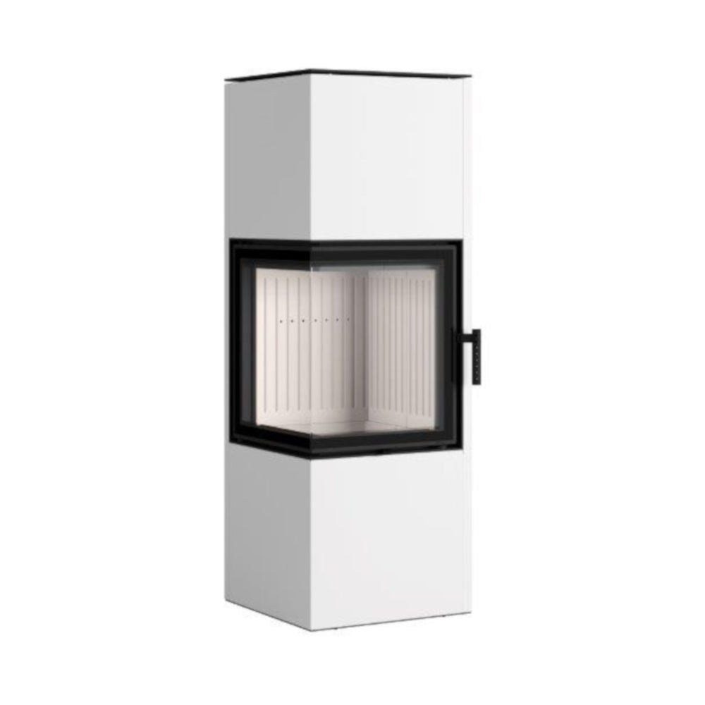 Hajduk Kaminofen Pixel L| 7 kW| rechteckiger-Kaminofen| Weiß
