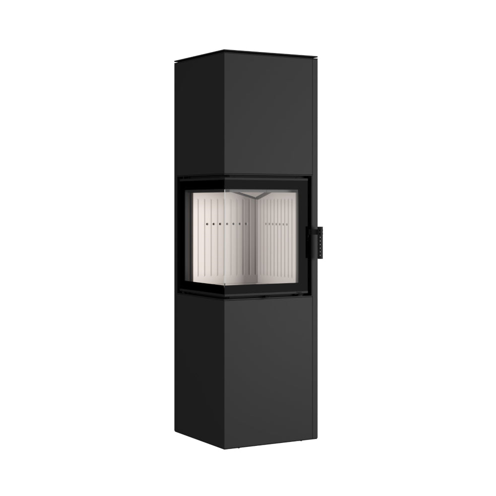 Hajduk Kaminofen Pixel XXL | 7 kW | rechteckiger Kaminofen | Schwarz
