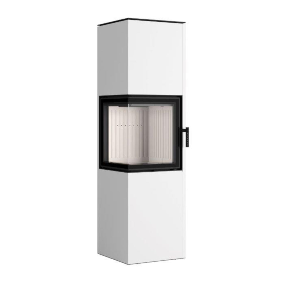 Hajduk Kaminofen Pixel XXL | 7 kW | rechteckiger Kaminofen | Weiß
