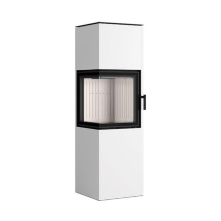 Hajduk Kaminofen Pixel XL | 7 kW | rechteckiger Kaminofen | Weiß | klimaworld.com