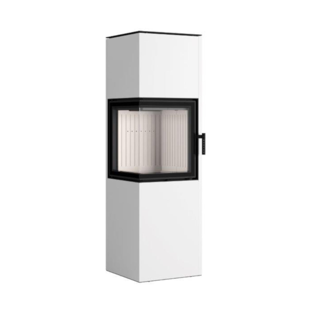 Hajduk Kaminofen Pixel XL | 7 kW | rechteckiger Kaminofen | Weiß
